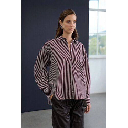 TRENDYOLMILLA Trendyol Studio Ženska ko&scaron;ulja Twoaw26Go00107, Bordeaux-Multicolor Cene