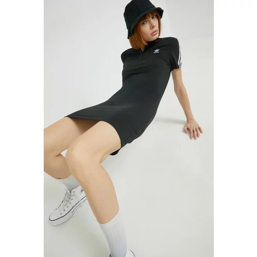 Adidas Haljina boja: crna, mini, uske
