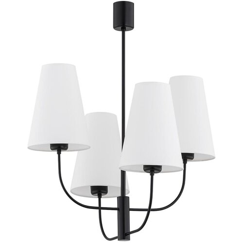  Argon 1822 - Luster na štapu SAFIANO 4xE27/15W/230V crna Cene