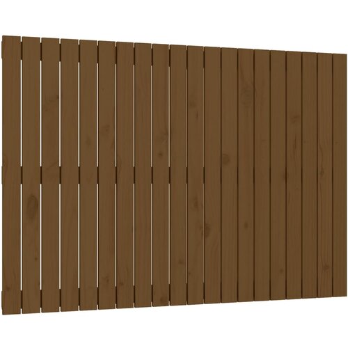 Maison Chic stensko posteljno vzglavje - vzglavna omarica - nočna omarica medeno rjavo 127,5x3x90 cm borovina, (21706874) Cene