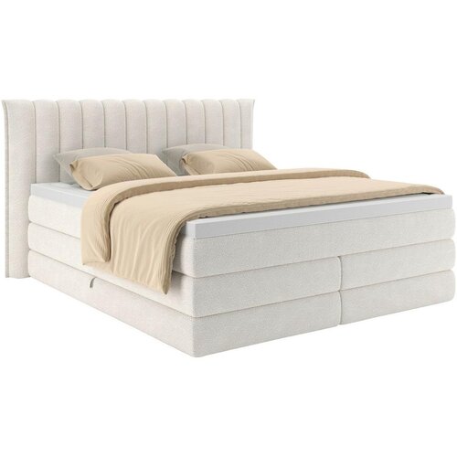 Premium Living Postelja Boxspring Lina, Krem Barva, 180x200 Slike