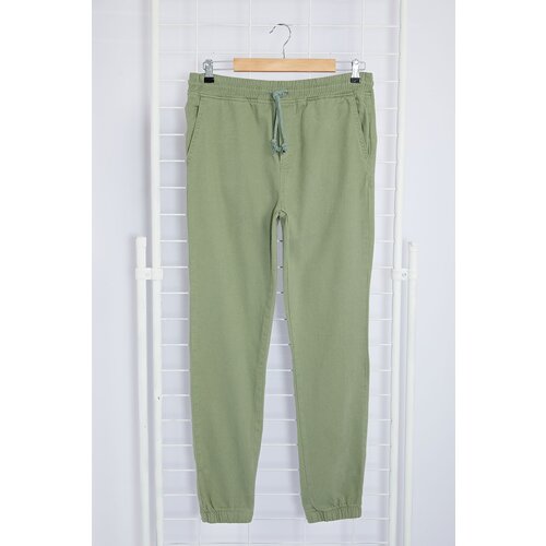 Trendyol light khaki jogger gabardine trousers Slike