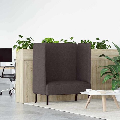 SOFA s visokim naslonom 101cm Tamno smeđa tkanina Cijene