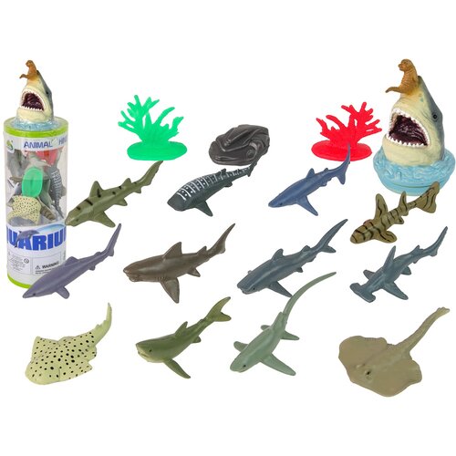  Set Marine Animals Sharks Figures 12pcs. Accessories in tube Cene