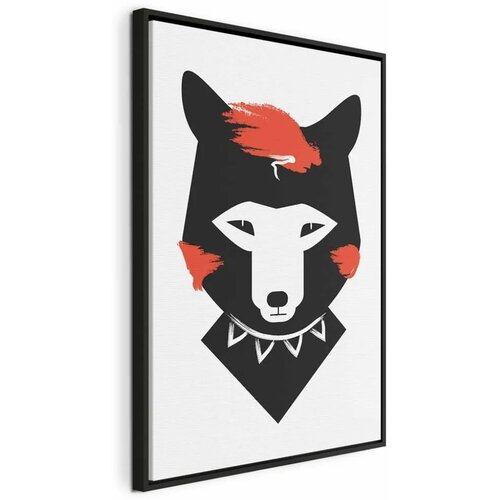  Slika - Polite Fox (1 Part) Vertical 80x120 U crnom drvenom okviru Cijene