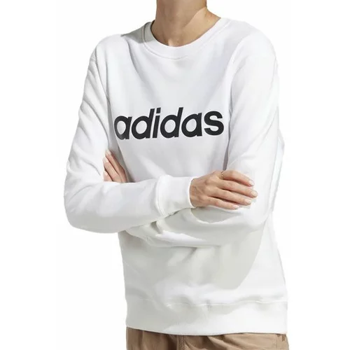 Adidas Sportska sweater majica crna / prljavo bijela