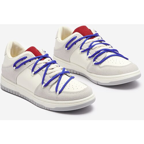 Resti White-gray women's sports sneakers with navy blue laces Olierinc - Footwear Cijene