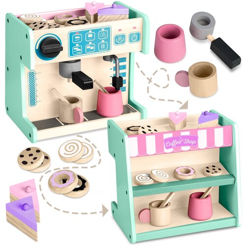 Ricokids 785100 Mint Coffee Machine Toy - 2-in-1 Cafe and Confectionery Set, (21740534) Slike