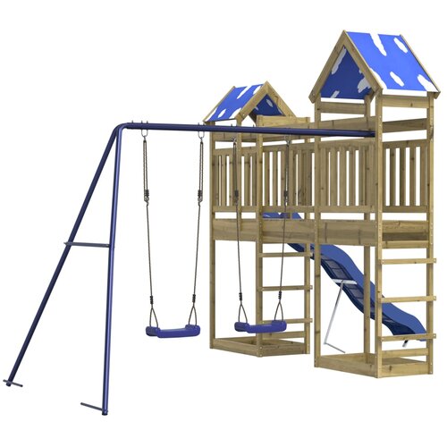 vidaXL Zunanje igralo impregnirana borovina Cene