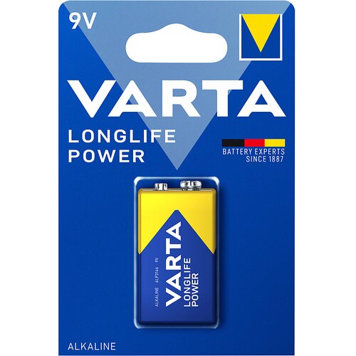 Varta Baterija LONGLIFE Power, 9V, od 10 kosov Slike