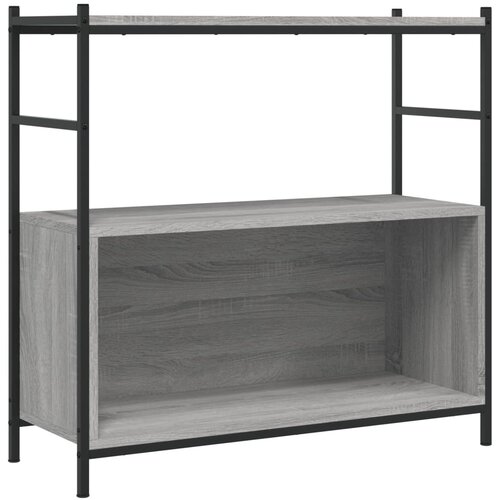 Maison Chic Knjižna omara - Knjižna polica - Knjižni regal siva sonoma 80x30x78,5 cm inž. les in železo, (21723233) Cene
