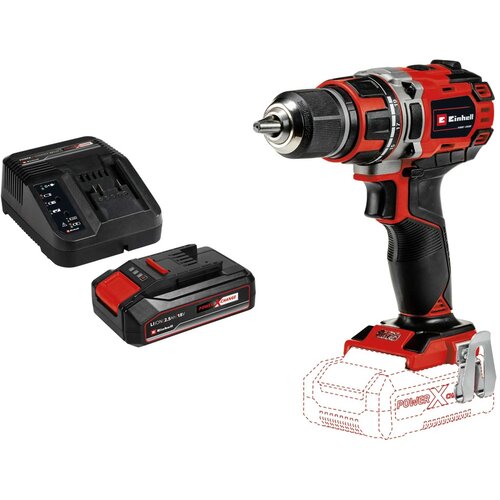 Einhell te-cd 18/50 li bl-solo/ akumulatorska bu&amp;scaron;ilica + power-x-change 18V 2/5Ah punjač i baterija Slike