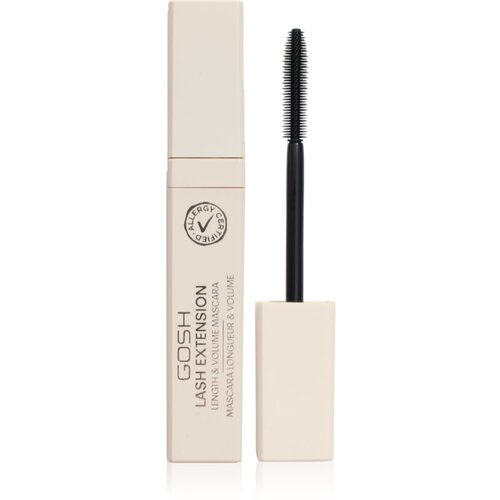 Gosh Lash Extension maskara za zgostitev in podalj&amp;scaron;anje trepalnic odtenek Extreme Black 7 ml Slike