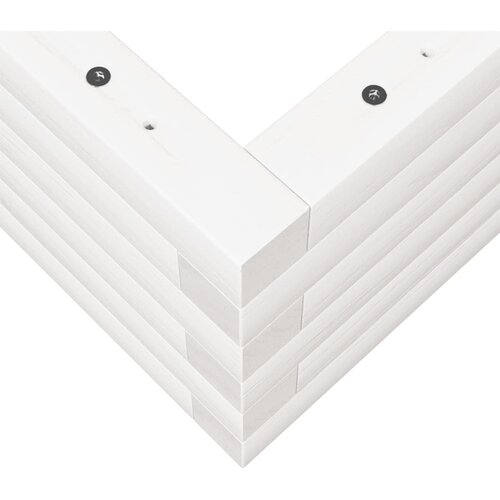  Vrtna sadilica bijela 90 x 60 x 23 cm od masivne borovine Slike