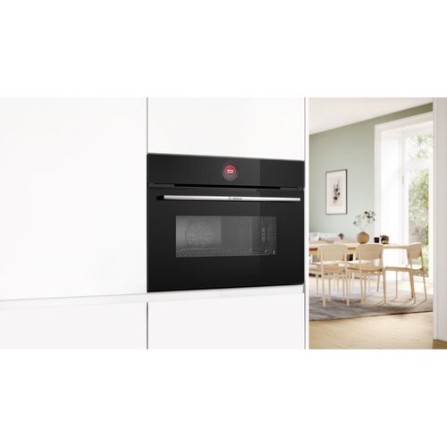 Bosch CMG7241B1 Serija 8 Vgrajeni pecica kompaktni z mikrovalovno pecico, Home Connect, Crna Slike