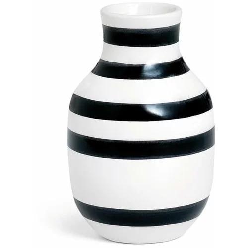 Kähler Design Črno-bela keramična vaza Omaggio, višina 12,5 cm