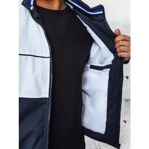 DStreet Men's Dark Blue Transition Jacket Cene