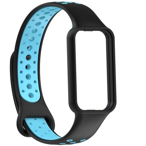 INF Zamenljiv črno-moder pa&scaron;ček, združljiv z Redmi Band 2 - mehak TPU pa&scaron;ček Black+Blue, (5000263964) Cene