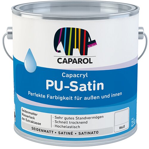  CAPACRYL PU-SATIN 0.75L BIJELA CAPAROL Slike