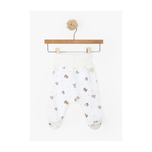 Just kiddin baby dječje duge hlače s stopalima animals white Cijene