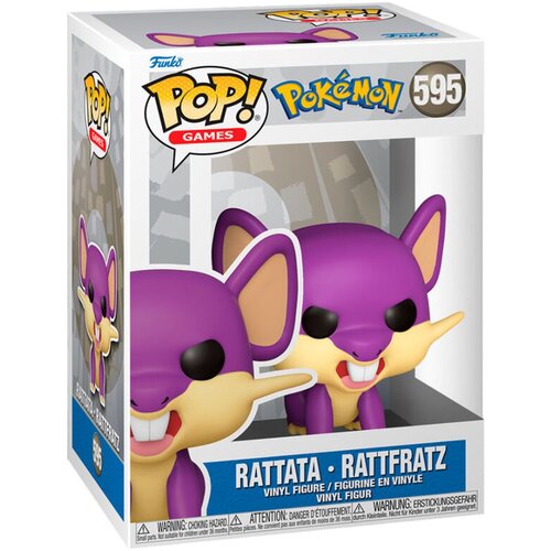 Funko pop! Igre: Pokemon - rattata - zbirka vinil figura - ideja za darilo - uradno blago - igrače za otroke in odrasle - oboževalci video iger - modelna številka za zbiralce in prikaz, (20838408) Cene
