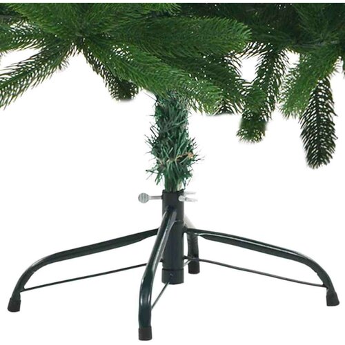 VidaXL Božićno drvce s 150 LED svjetlima s stalakom Zelena 150 cm PE Slike