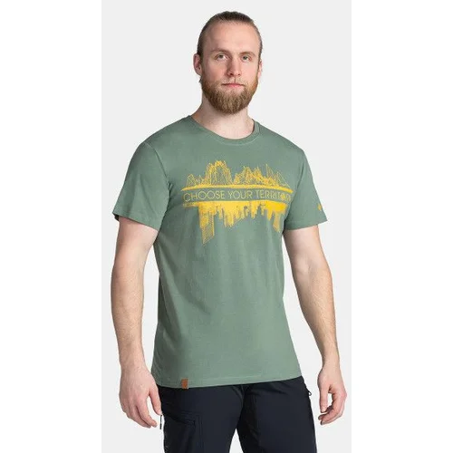 Kilpi Men's cotton T-shirt CHOOSE-M Dark green