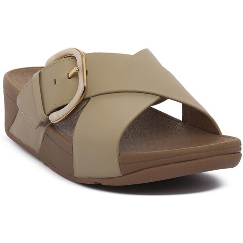 Fitflop Natikači FIT FLOP LULU CROSS SLIDE Kostanjeva Cene