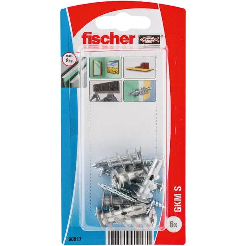 Fischer tiple za gips (Promjer vijka: 4,5 mm, 6 Kom., Materijal: Metal)