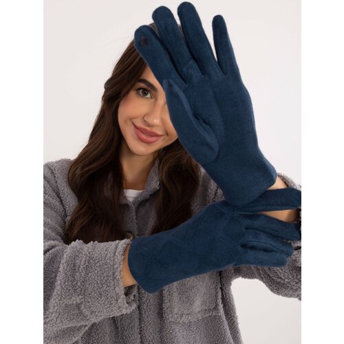 Wool Fashion Italia Gloves-AT-RK-23901.22-marine Slike