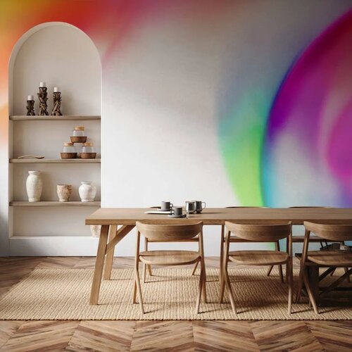  Foto tapeta - Abstraction - Strong Colors of Irregular Shapes - Multicolor 150x105 Cene