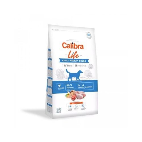 CALIBRA Dog Life hrana za pse - Adult Medium breed Piletina 12kg Cene