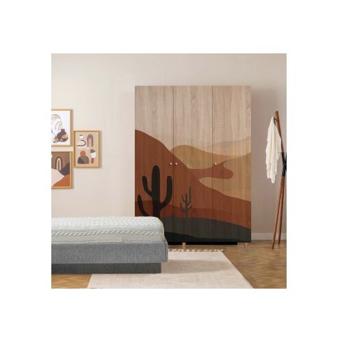Woody Fashion Ormar Lena 3 135x192x52cm Hrast Slike
