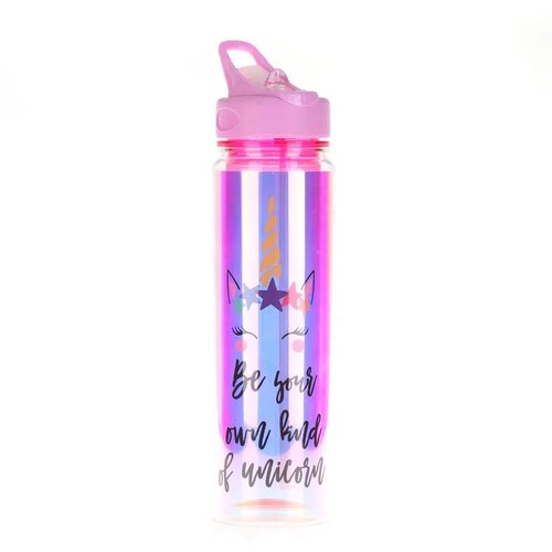 Play Wai, flašica za vodu, plastična, metallic, 550ml, miks Unicorn Cene