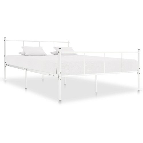 VidaXL Okvir za krevet bijeli metalni 120 x 200 cm Slike
