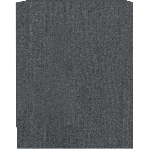 VidaXL noćni ormarići 2 kom sivi 35,5 x 33,5 x 41,5 cm od borovine Slike