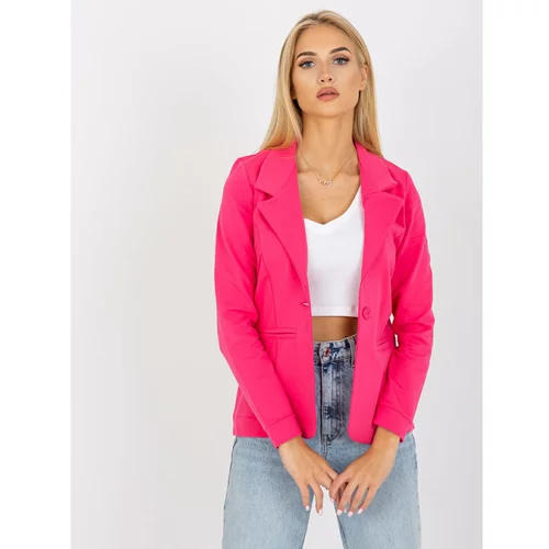 Fashion Hunters Fluo pink sweatshirt jacket with long sleeves OCH BELLA