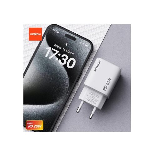 Moxom MX-HC163 Type-C PD 20W kući&amp;scaron;te punjača belo Slike