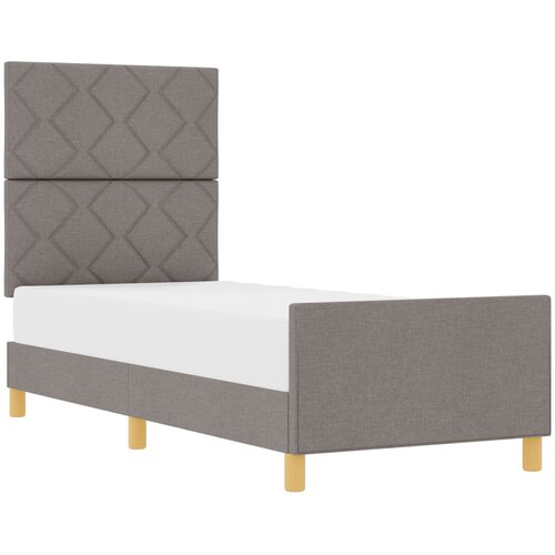 VidaXL Postelja Taupe 80x200 cm, Tkanina, (22048859) Slike