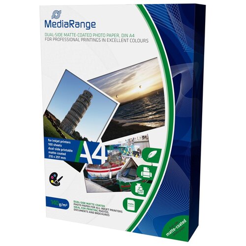 Mediarange foto papir dvostranski A4, mat 140g, 100 listov Slike