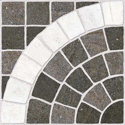 Dual Gres arc cartago basalt 45x45cm Cene