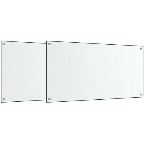 vidaXL Kuhinjska zaščitna obloga 2 kosa 80x50 cm kaljeno steklo, (21410175) Cene