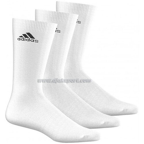 Adidas čarape Per Crew T, 3 para, Bele Slike