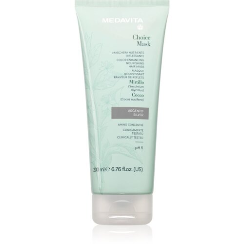 Medavita Choice Silver hranilna maska za barvane lase 200 ml Cene