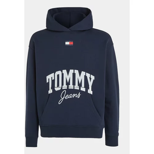 Tommy Jeans Jopa New Varsity DW0DW16399 Mornarsko modra Oversize