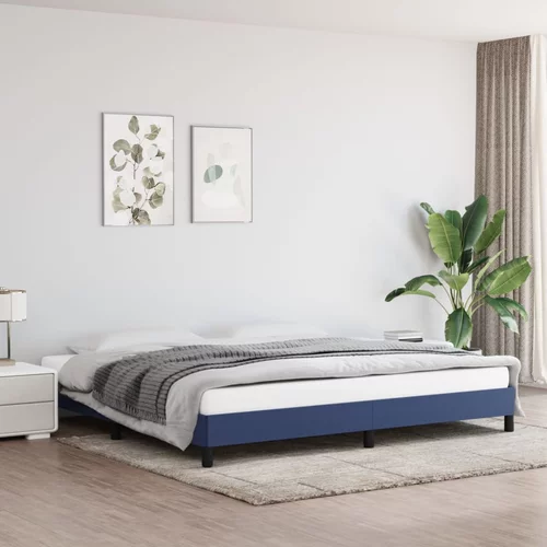 vidaXL okvir za krevet plavi 200x200 cm od tkanine