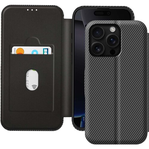 AVIZAR Ohišje za iPhone 16 Pro Max iz ogljikovih vlaken Video in podpora RFID, Črna, (5000015198) Cene