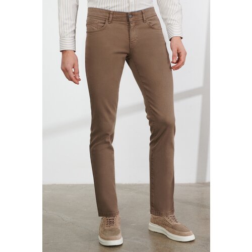 ALTINYILDIZ CLASSICS Men's Mink Casual Slim Fit Slim-fit Pants that Stretch 360 Degrees in All Directions. Cene