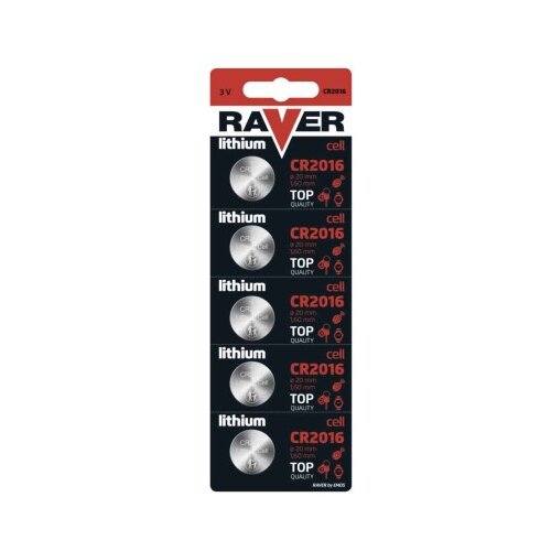  Baterija RAVER gumbna CR2016 5 blister 5/1 Cene
