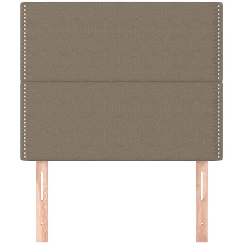  Uzglavlje boje taupe 100x5x118/128 cm tkanina Slike